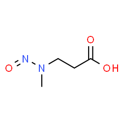 ChemSpider 2D Image | 3-(Methylnitrosoamino)propanoic acid | C4H8N2O3