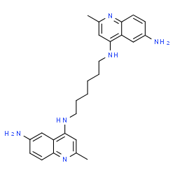 ChemSpider 2D Image | N~4~,N~4~'-1,6-Hexanediylbis(2-methyl-4,6-quinolinediamine) | C26H32N6