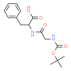 ChemSpider 2D Image | Boc-gly-phe | C16H22N2O5