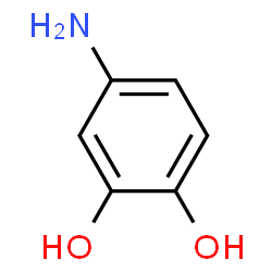 ChemSpider 2D Image | 4-aminocatechol | C6H7NO2