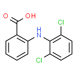 ChemSpider 2D Image | 2-[(2,6-Dichlorophenyl)amino]benzoic acid | C13H9Cl2NO2
