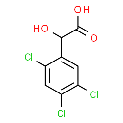 ChemSpider 2D Image | 2,4,5-trichloromandelic acid | C8H5Cl3O3