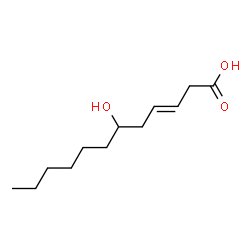 ChemSpider 2D Image | 3-Dodecenoic acid, 6-hydroxy- | C12H22O3