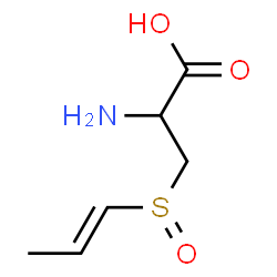 ChemSpider 2D Image | 3-[(1E)-1-Propen-1-ylsulfinyl]alanine | C6H11NO3S