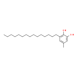 ChemSpider 2D Image | Pyrocatechol, 5-methyl-3-pentadecyl- | C22H38O2
