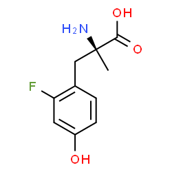 ChemSpider 2D Image | 2-Fluoro-alpha-methyl-L-tyrosine | C10H12FNO3