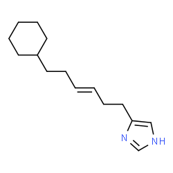 ChemSpider 2D Image | 4-(6-cyclohexylhex-3-enyl)imidazole | C15H24N2