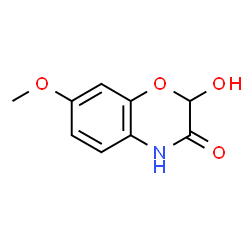 ChemSpider 2D Image | 2-Hydroxy-7-methoxy-2H-1,4-benzoxazin-3(4H)-one | C9H9NO4