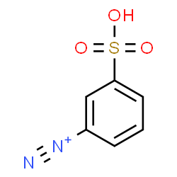 ChemSpider 2D Image | 3-Sulfobenzenediazonium | C6H5N2O3S