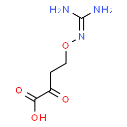 ChemSpider 2D Image | 4-{[(Diaminomethylene)amino]oxy}-2-oxobutanoic acid | C5H9N3O4