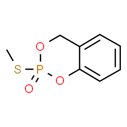 ChemSpider 2D Image | 2-(Methylsulfanyl)-4H-1,3,2-benzodioxaphosphinine 2-oxide | C8H9O3PS