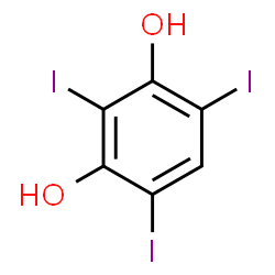 ChemSpider 2D Image | 2,4,6-Triiodoresorcinol | C6H3I3O2