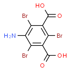 ChemSpider 2D Image | 5-Amino-2,4,6-tribromoisophthalic acid | C8H4Br3NO4