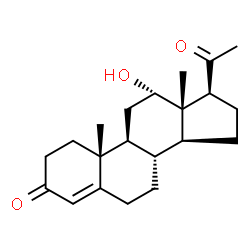 ChemSpider 2D Image | 12?-hydroxyprogesterone | C21H30O3