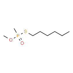 ChemSpider 2D Image | S-Hexyl O-methyl methylphosphonothioate | C8H19O2PS