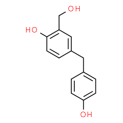 ChemSpider 2D Image | 2-Hydroxy-5-(p-hydroxybenzyl)benzyl alcohol | C14H14O3