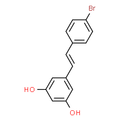 ChemSpider 2D Image | 4-bromo-resveratrol | C14H11BrO2