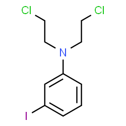 ChemSpider 2D Image | N,N-Bis(2-chloroethyl)-3-iodoaniline | C10H12Cl2IN