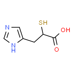 ChemSpider 2D Image | 3-(1H-Imidazol-5-yl)-2-sulfanylpropanoic acid | C6H8N2O2S