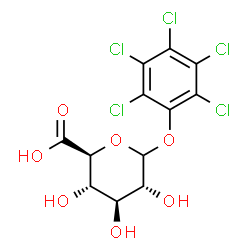 ChemSpider 2D Image | Pentachlorophenyl D-glucopyranosiduronic acid | C12H9Cl5O7