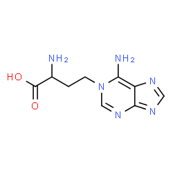 ChemSpider 2D Image | 2-Amino-4-(6-amino-1H-purin-1-yl)butanoic acid | C9H12N6O2