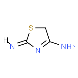ChemSpider 2D Image | 2-thiazolamine, 4,5-dihydro-4-imino- | C3H5N3S