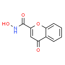 ChemSpider 2D Image | N-Hydroxy-4-oxo-4H-chromene-2-carboxamide | C10H7NO4