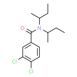 ChemSpider 2D Image | N,N-Di-sec-butyl-3,4-dichlorobenzamide | C15H21Cl2NO
