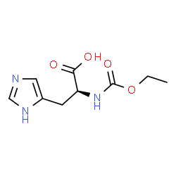 ChemSpider 2D Image | N-(Ethoxycarbonyl)-L-histidine | C9H13N3O4