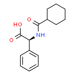 ChemSpider 2D Image | (2S)-[(Cyclohexylcarbonyl)amino](phenyl)acetic acid | C15H19NO3