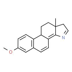 ChemSpider 2D Image | 7-Methoxy-11a-methyl-9b,10,11,11a-tetrahydro-1H-naphtho[1,2-g]indole | C18H19NO