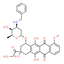 ChemSpider 2D Image | N-Benzyladriamycin | C34H35NO11