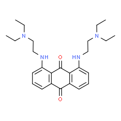 ChemSpider 2D Image | 1,8-Bis{[2-(diethylamino)ethyl]amino}-9,10-anthraquinone | C26H36N4O2