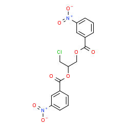 ChemSpider 2D Image | 3-Chloro-1,2-propanediyl bis(3-nitrobenzoate) | C17H13ClN2O8