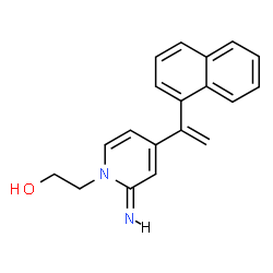 ChemSpider 2D Image | 2-[(2E)-2-Imino-4-[1-(1-naphthyl)vinyl]-1(2H)-pyridinyl]ethanol | C19H18N2O