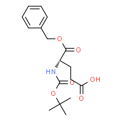 ChemSpider 2D Image | Boc-Glu-OBzl | C17H23NO6