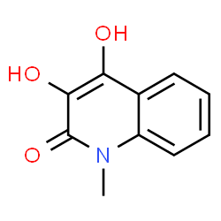 ChemSpider 2D Image | 3,4-Dihydroxy-1-methyl-2(1H)-quinolinone | C10H9NO3
