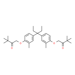 ChemSpider 2D Image | 1,1'-{3,3-Pentanediylbis[(2-methyl-4,1-phenylene)oxy]}bis(3,3-dimethyl-2-butanone) | C31H44O4