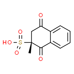 ChemSpider 2D Image | (2R)-2-Methyl-1,4-dioxo-1,2,3,4-tetrahydro-2-naphthalenesulfonic acid | C11H10O5S