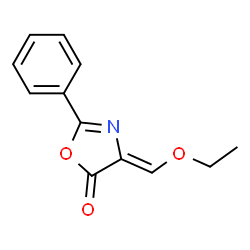 ChemSpider 2D Image | (4Z)-4-ethoxymethylene-2-phenyl-5-oxazolone | C12H11NO3