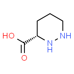 ChemSpider 2D Image | (S)-Hexahydropyridazine-3-carboxylic acid | C5H10N2O2