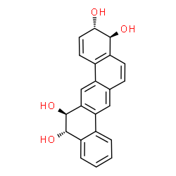 ChemSpider 2D Image | (3S,4S,12S,13S)-3,4,12,13-Tetrahydrobenzo[k]tetraphene-3,4,12,13-tetrol | C22H18O4