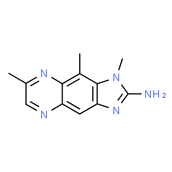 ChemSpider 2D Image | 2-amino-1,7,9-trimethylimidazo(4,5-g)quinoxaline | C12H13N5