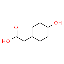 ChemSpider 2D Image | cis-4-Hydroxycyclohexylacetic acid | C8H14O3