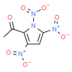 ChemSpider 2D Image | 1-(1,3,5-Trinitro-1H-pyrrol-2-yl)ethanone | C6H4N4O7