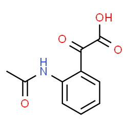 ChemSpider 2D Image | (2-Acetamidophenyl)(oxo)acetic acid | C10H9NO4