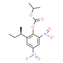 ChemSpider 2D Image | 2-[(2R)-2-Butanyl]-4,6-dinitrophenyl isopropyl carbonate | C14H18N2O7