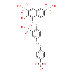 ChemSpider 2D Image | Ponceau S (acid form) | C22H16N4O13S4