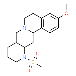 ChemSpider 2D Image | 3-Methoxy-12-(methylsulfonyl)-5,8,8a,9,10,11,12,12a,13,13a-decahydro-6H-isoquino[2,1-g][1,6]naphthyridine | C18H26N2O3S