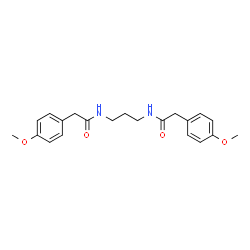 ChemSpider 2D Image | N,N'-1,3-Propanediylbis[2-(4-methoxyphenyl)acetamide] | C21H26N2O4